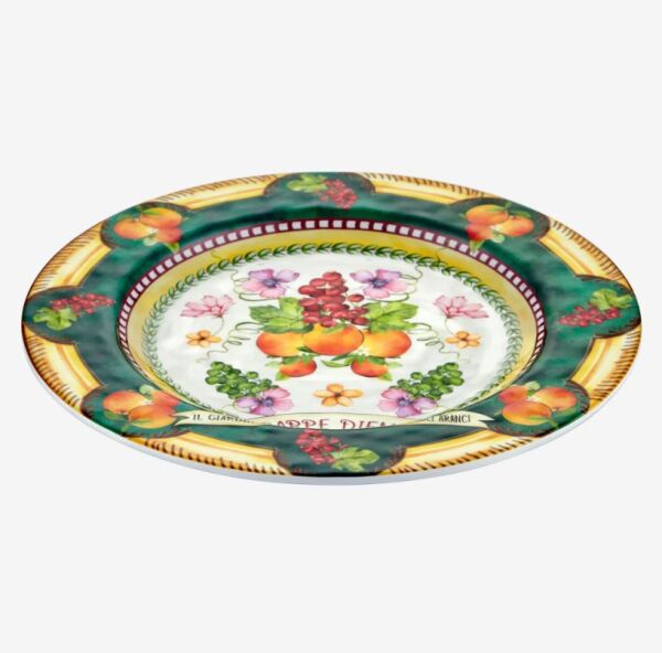Yeşil Melamin Yemek Tabağı 28 Cm Carpe Diem