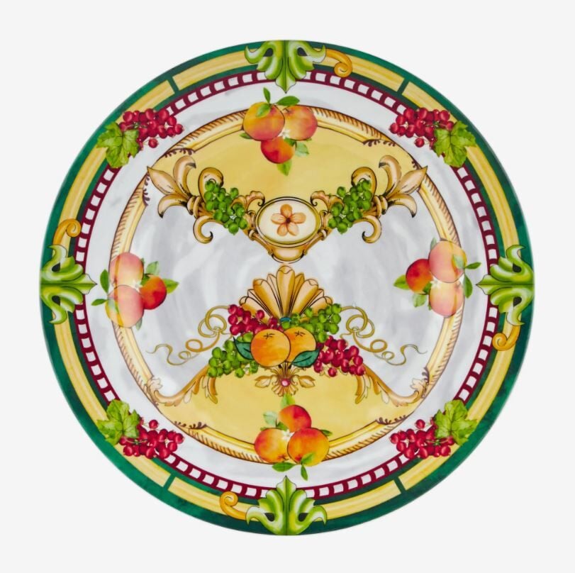 Sarı Melamin Yemek Tabağı 28 Cm Carpe Diem