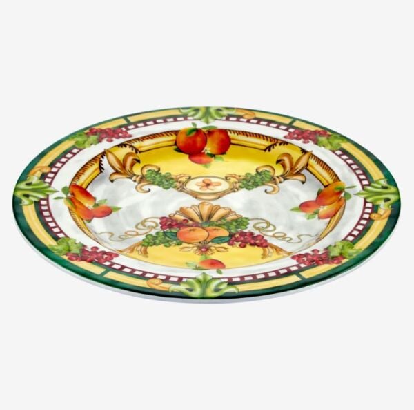 Sarı Melamin Yemek Tabağı 28 Cm Carpe Diem