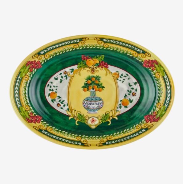 Yeşil Melamin Servis Kasesi 33 Cm Carpe Diem