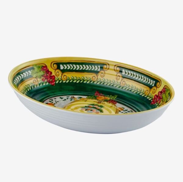 Yeşil Melamin Servis Kasesi 33 Cm Carpe Diem