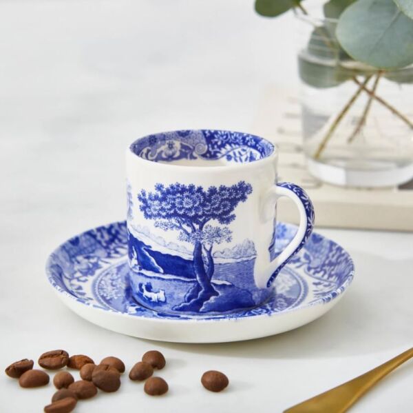 BLUE ITALIAN KAHVE FİNCAN+TABAĞI