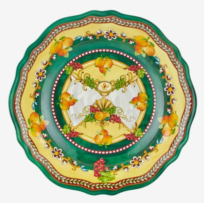 Yeşil Melamin Servis Kasesi 35 Cm Carpe Diem