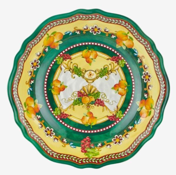 Yeşil Melamin Servis Kasesi 35 Cm Carpe Diem