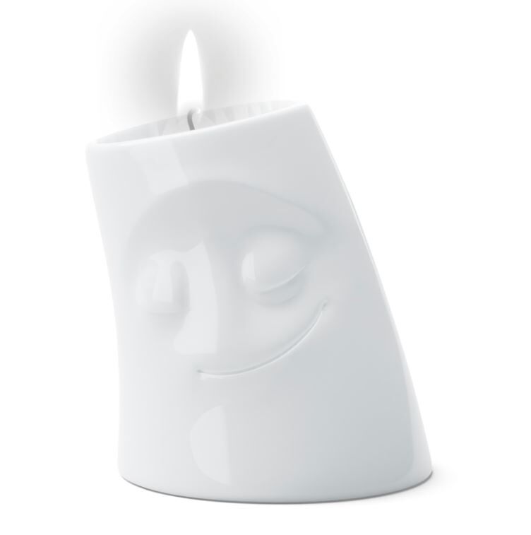 Cozy Küçük Mumluk Beyaz
