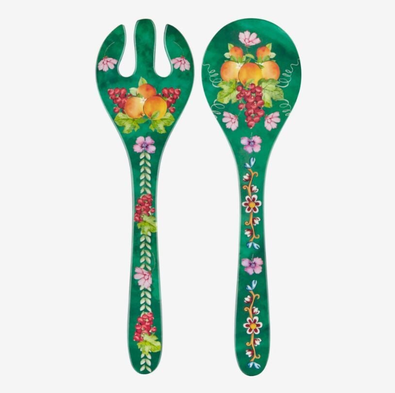 Yeşil Melamin Servis Seti 28 Cm Carpe Diem