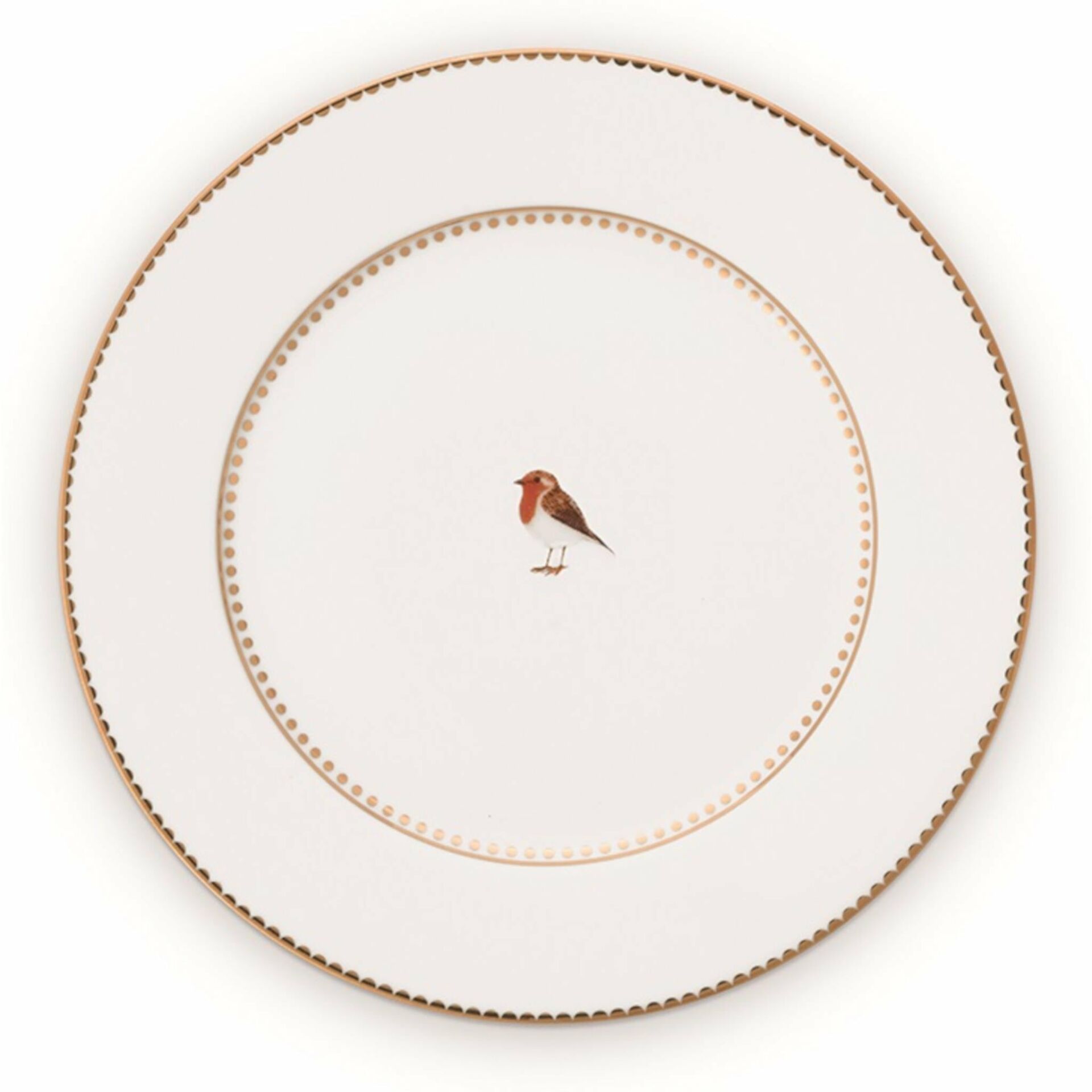 Love Bird Beyaz Tabak 17 cm