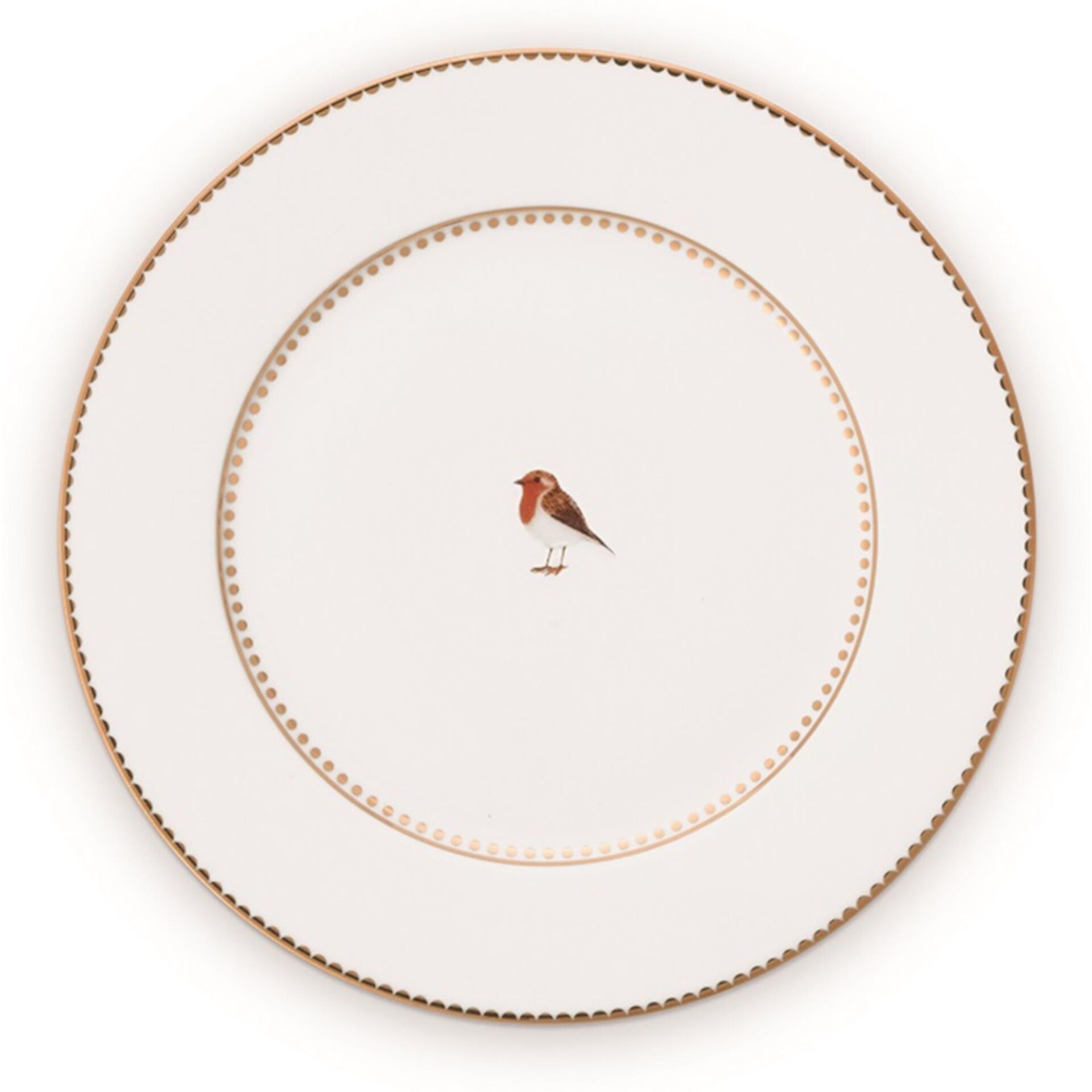 Love Bird Beyaz Tabak 17 cm