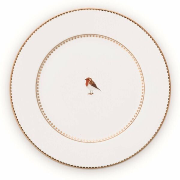 Love Bird Beyaz Tabak 17 cm