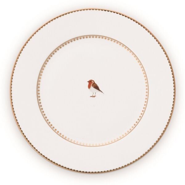 Love Bird Beyaz Tabak 17 cm