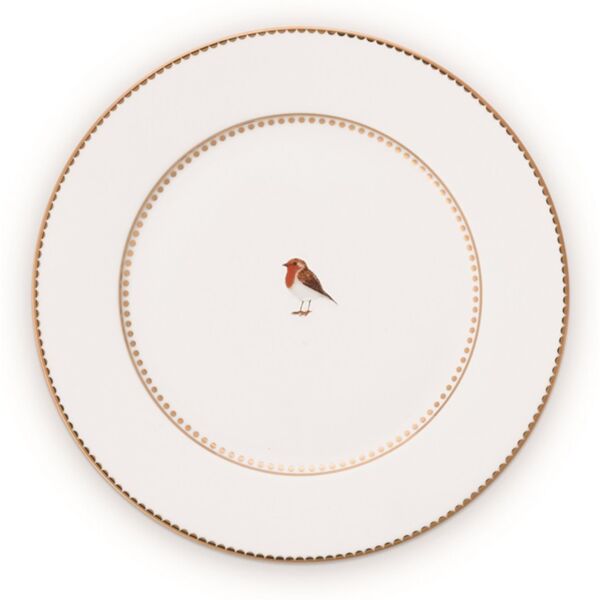 Love Bird Beyaz Tabak 17 cm