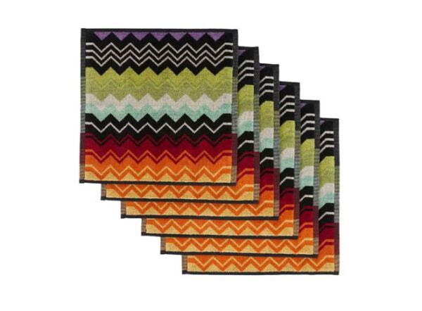 Giacomo Turuncu Kutulu El Havlusu Seti 6'lı 30x30 cm