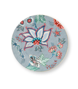 Flower Festival Mavi Tabak 17 cm