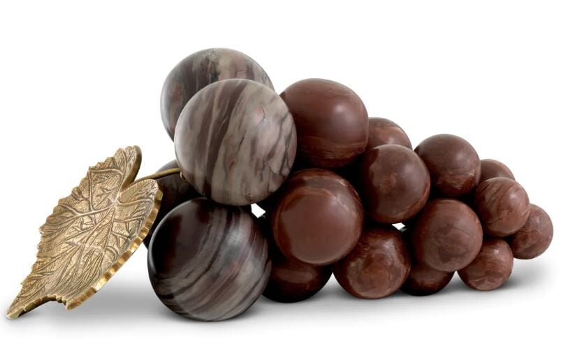Object Vintage Grapes red marble