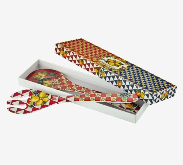 Capri Kırmızı Salata Servis Seti