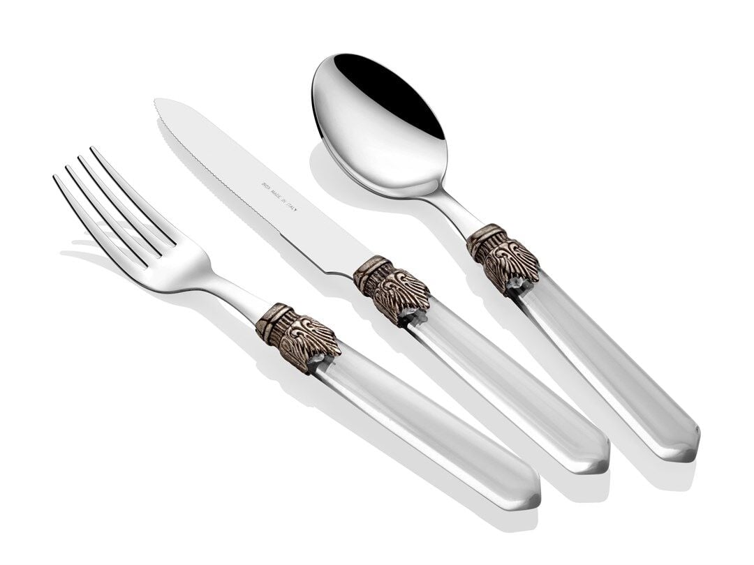 Venezia Şeffaf 75 Parça Çatal Bıçak Takımı