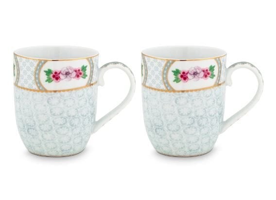 Blushing Birds İkili Beyaz Küçük Mug Seti 145 ml.