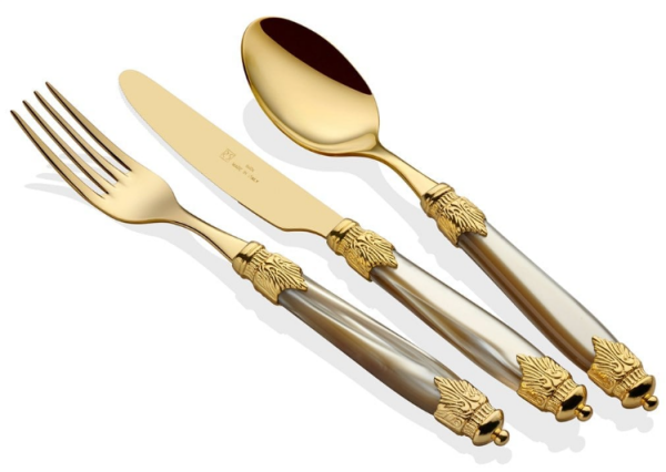 Arianna Oro Şampanya 75 Parça Çatal Bıçak Seti