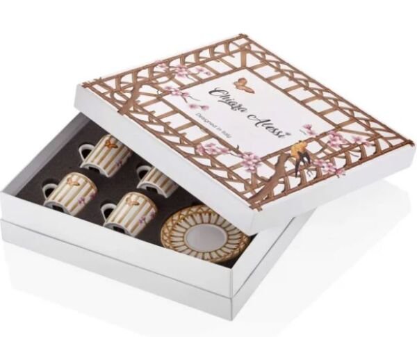 Sakura Türk Kahvesi Fincanı Kutulu 6 Lı Set