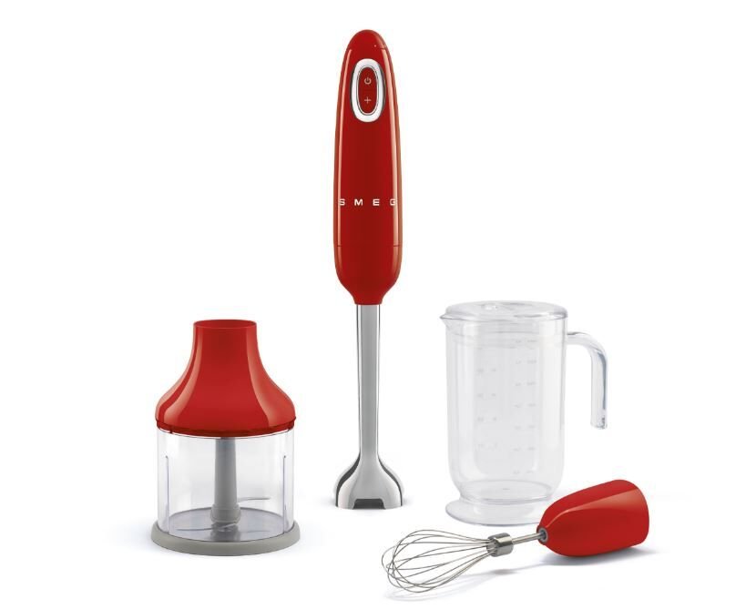 El Blenderı Aksesuarlarıyla Kırmızı