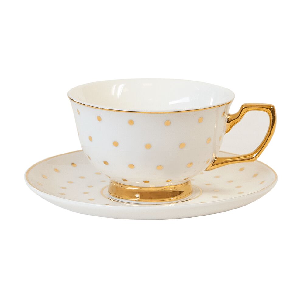Teacup Polka Gold