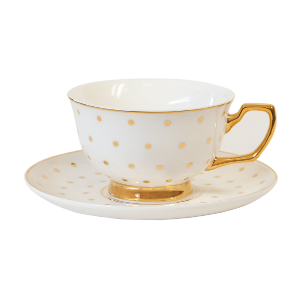 Teacup Polka Gold