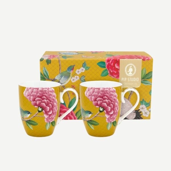 Blushing Birds İkili Büyük Mug Seti 350 Ml.