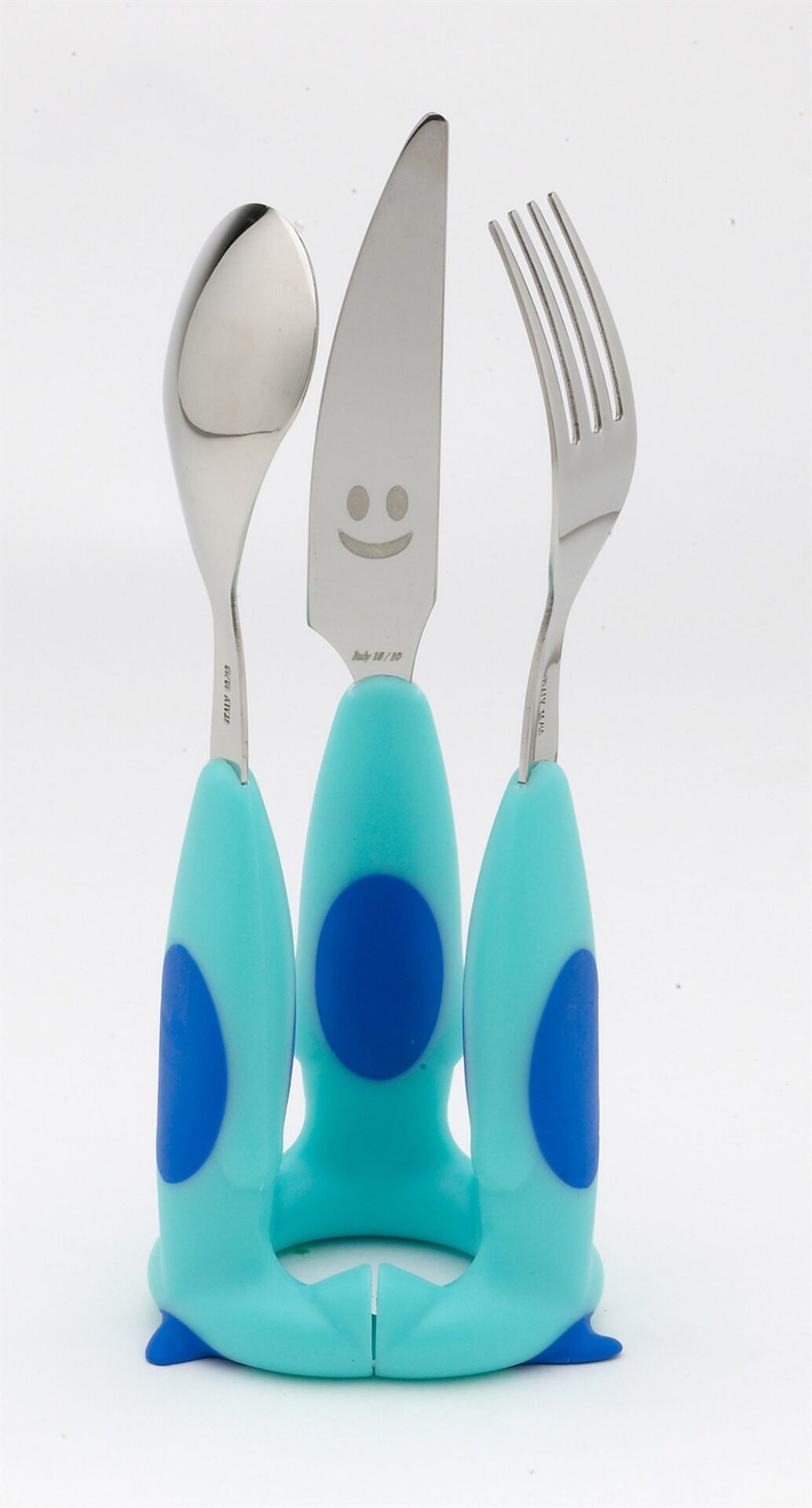 TREBIMBI PUPPY TURKUAZ 3P ÇOCUK ÇATAL BIÇAK SETİ