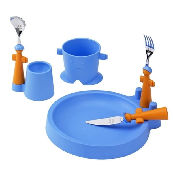 TREBİMBİ CLUB GÖK MAVİSİ 6P ÇOCUK MAMA SETİ