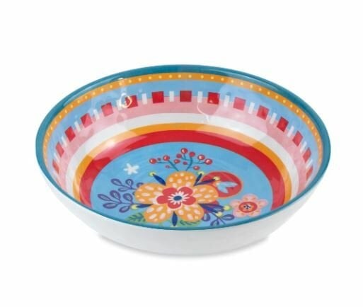 Mamma Mia 6'lı Çiçek Desenli Kase Seti 23 cm