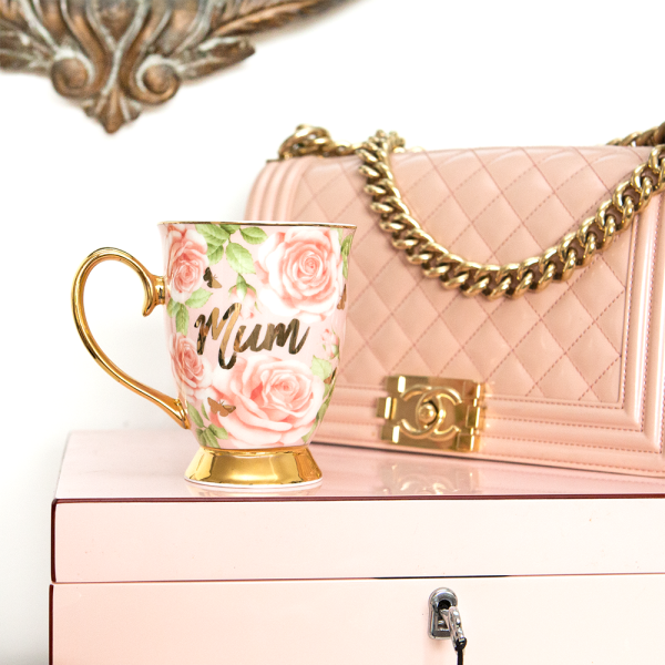 Mug Butterfly Roses Mum