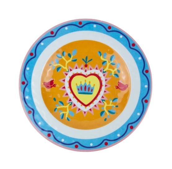 Mamma Mia 6'lı Kalp Desenli Tabak Seti 21,5 cm