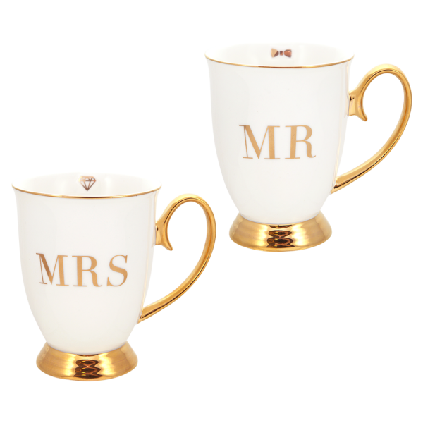 Mr & Mrs Mug Set - Set of 2