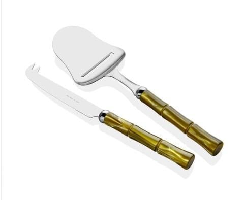 Bamboo Zeytin Yeşili Peynir Servis Seti