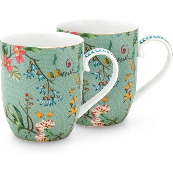 Jolie İkili Mavi Küçük Mug Seti 145 ml.