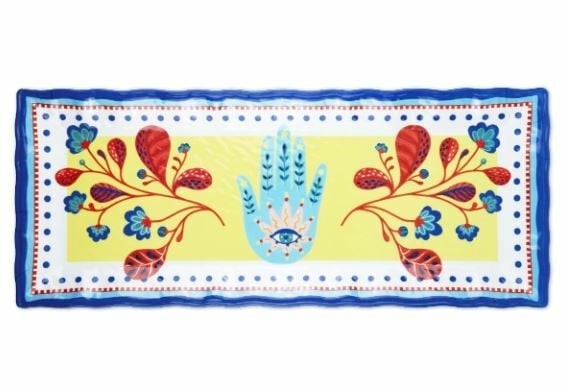 Mamma Mia El Desenli Dikdörtgen Tepsi 49 cm x 20 cm x 2,5 cm