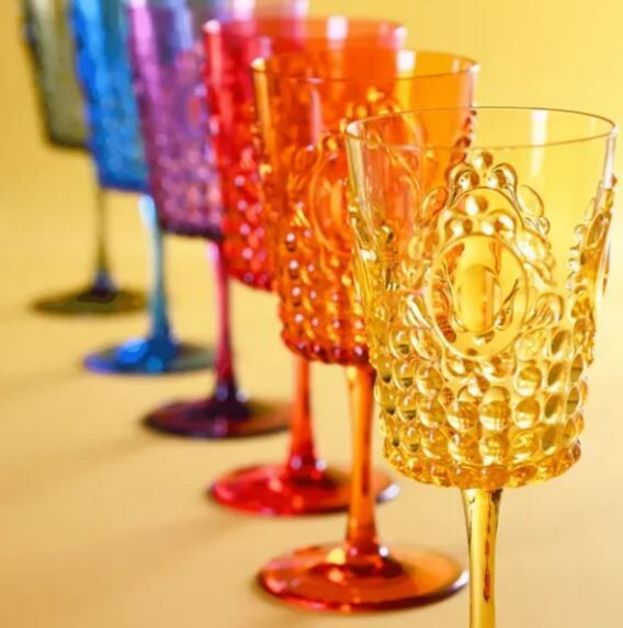 Baroque Rock Anniversary 6'lı Renkli Kadeh Seti