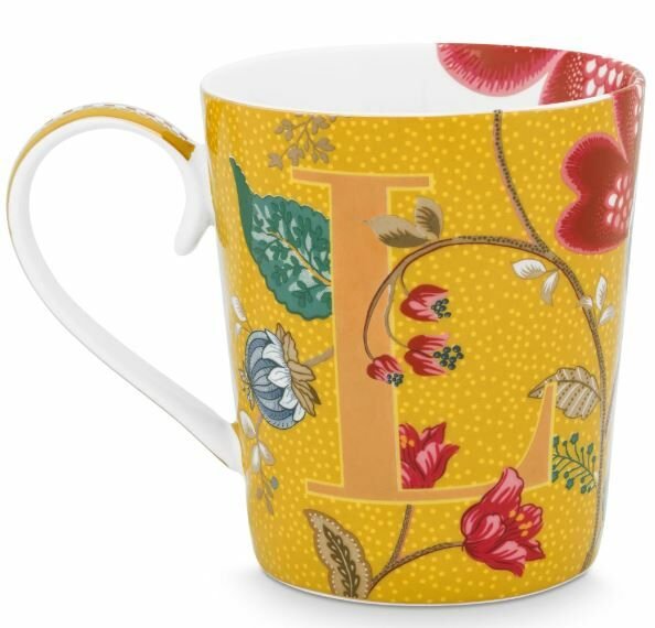 Pip Stüdyo Harfli Mug Sarı L 350 ml