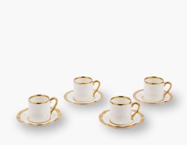 Espresso Cups Golden Finds set 4