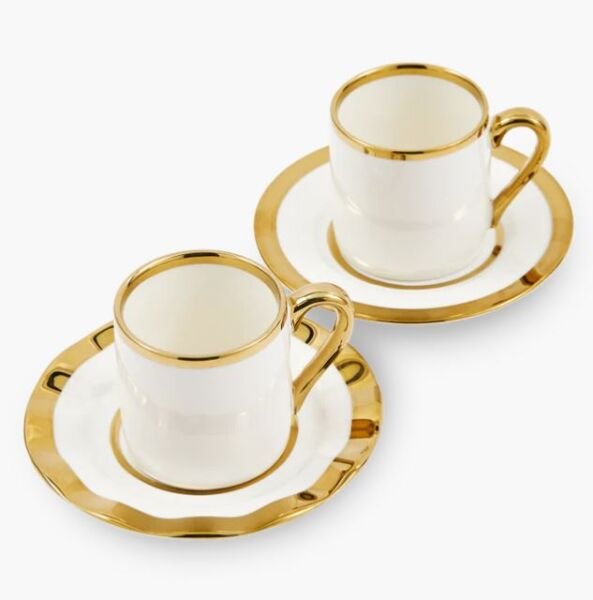 Espresso Cups Golden Finds set 4