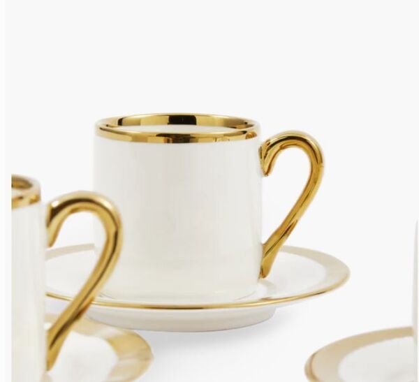 Espresso Cups Golden Finds set 4