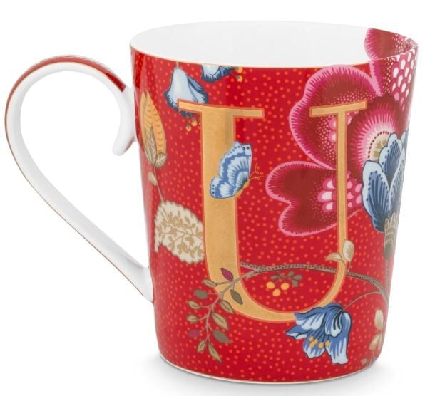 Pip Studio Harfli Mug Kırmızı U 350 ml
