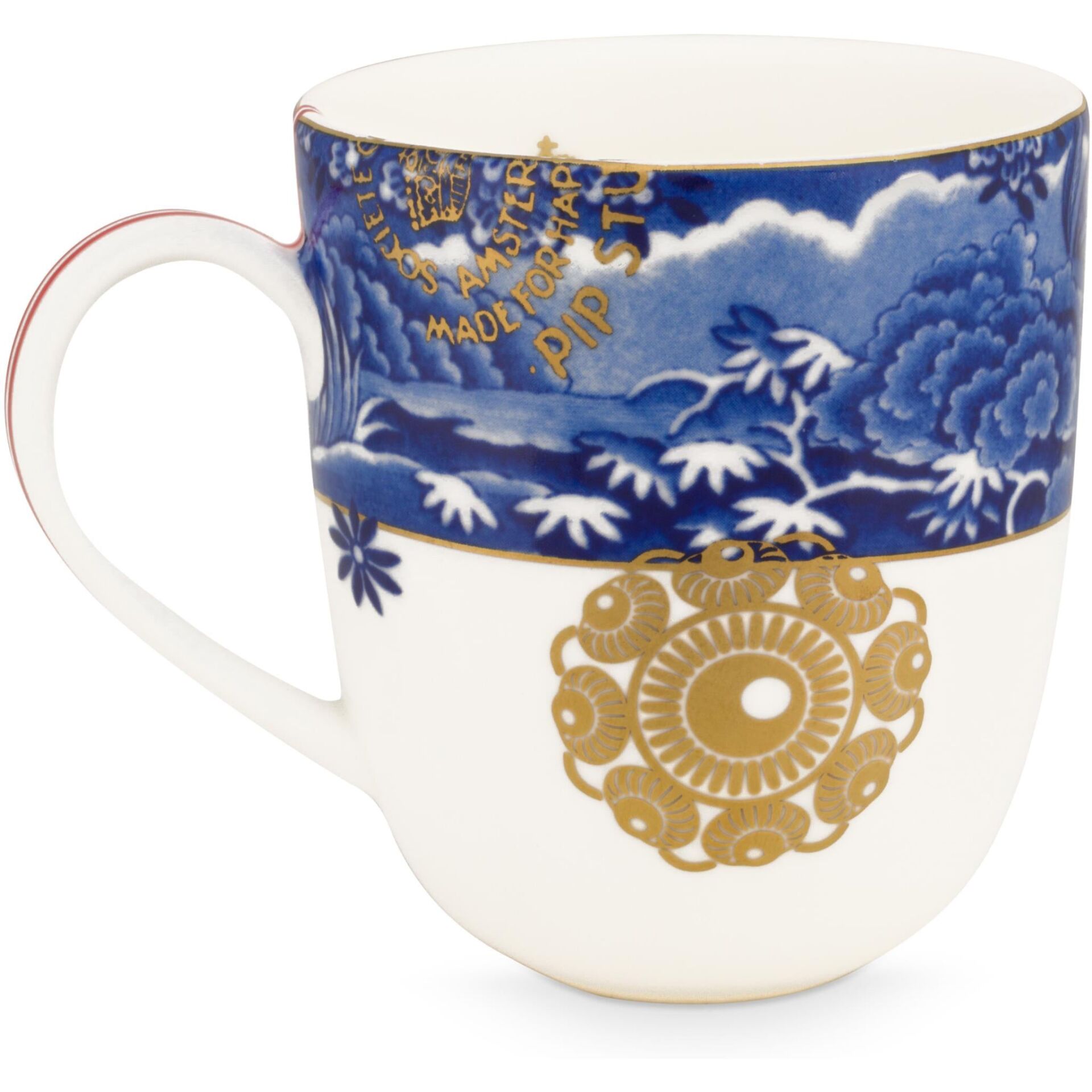 Heritage Mavi Bordürlü Küçük Kupa 160 ml