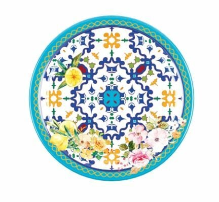 Flower Lemon Tatlı Tabağı 21,5 cm