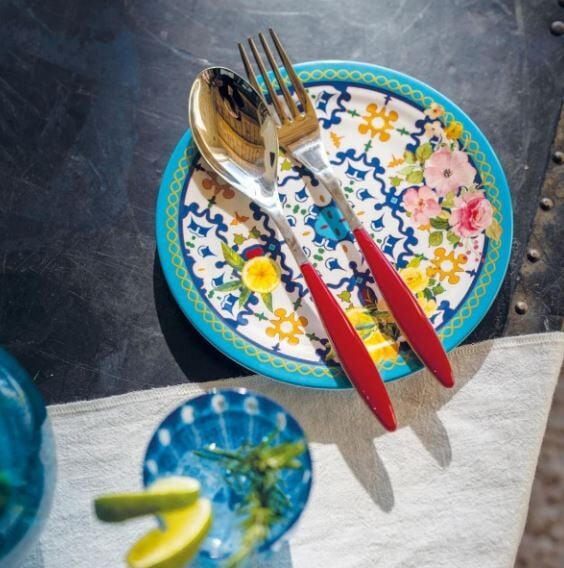 Flower Lemon Tatlı Tabağı 21,5 cm