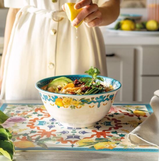 Flower Lemon Salata Kasesi 22 cm x 10 cm