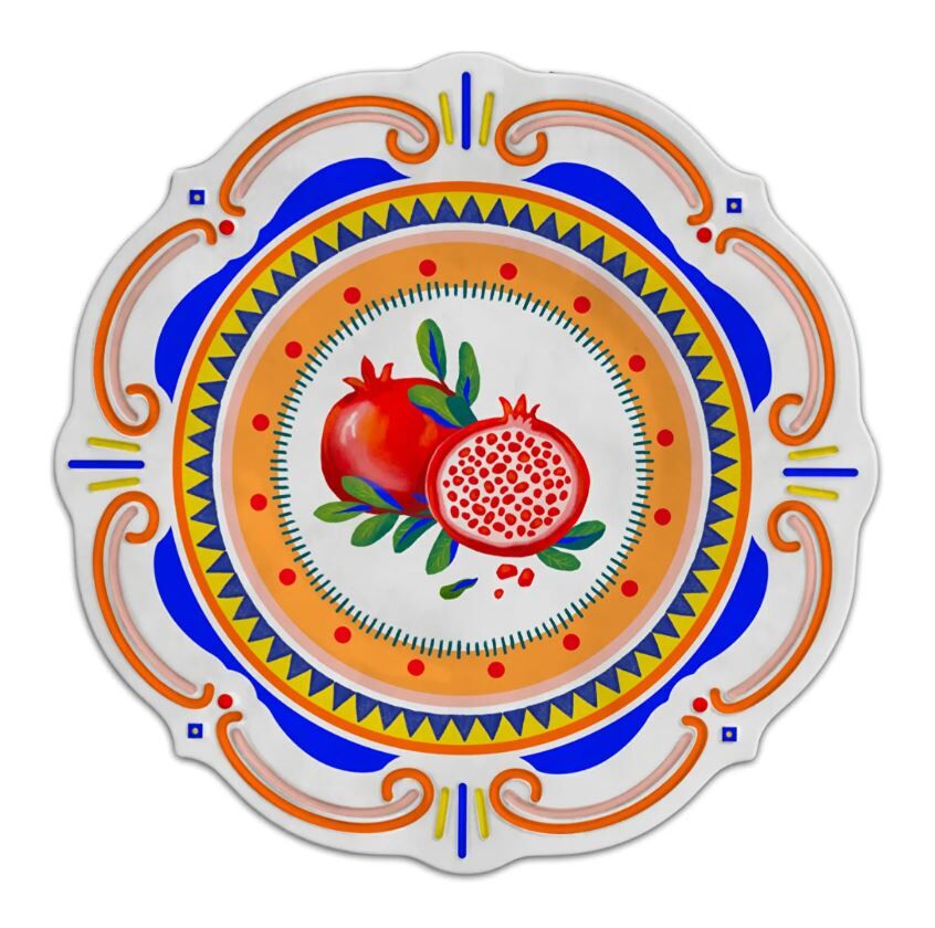 Dolce Vita Narlı Servis Tabağı 28 cm Melamin