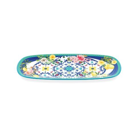 Flower Lemon Kayık Tabak 39,5 cm x 21,5 cm x 2,5 cm