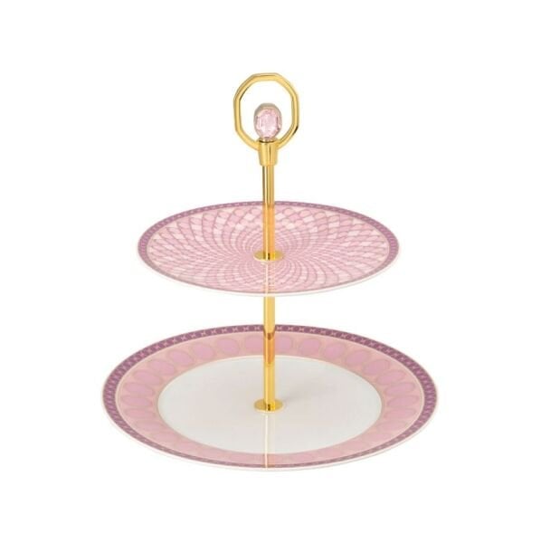 Swarovski Signum 2 Katlı l Servis - Yuvarlak 25 cm