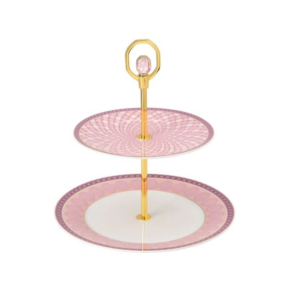 Swarovski Signum 2 Katlı l Servis - Yuvarlak 25 cm